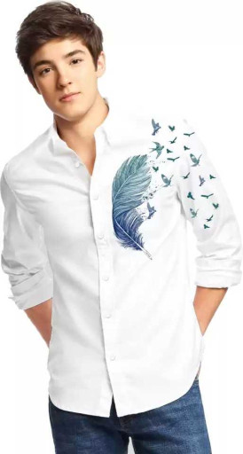 Boys Regular Fit Printed Casual Shirt